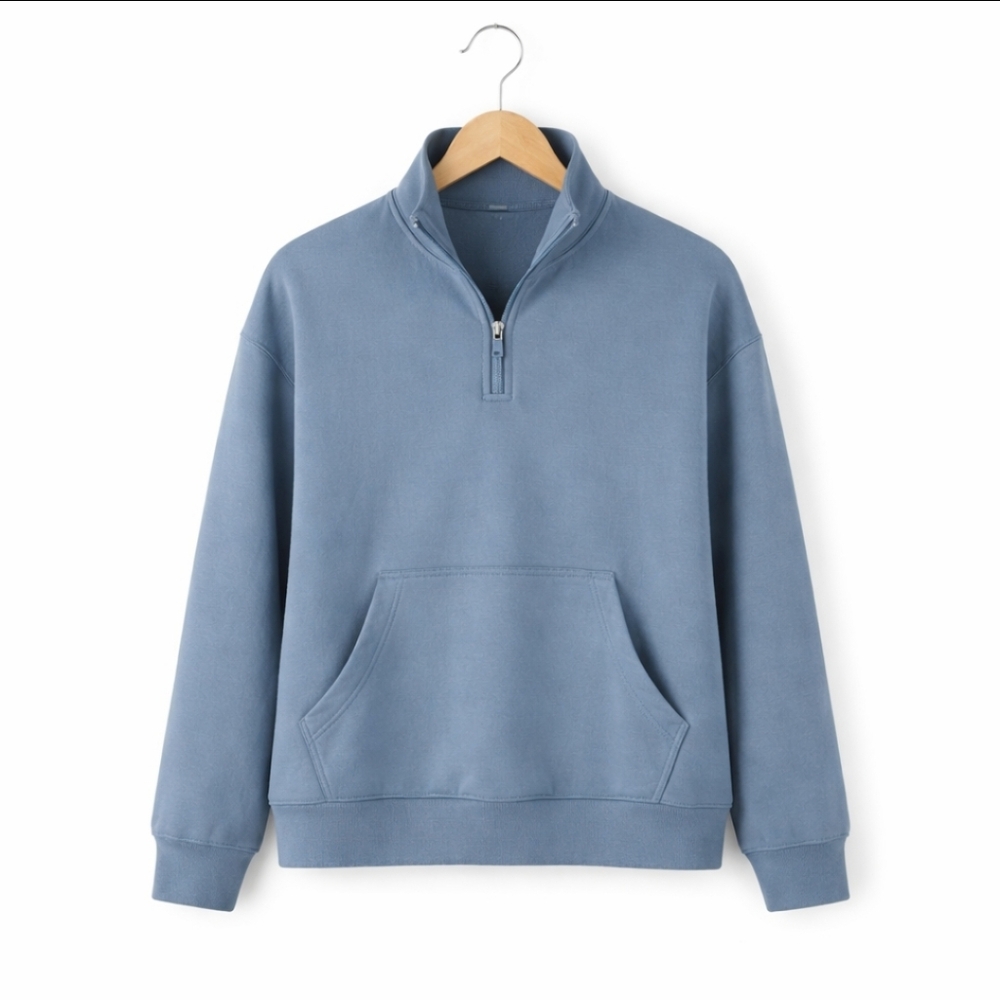 Marc New York Light Blue Quarter Zip Womens Jacket Sz M